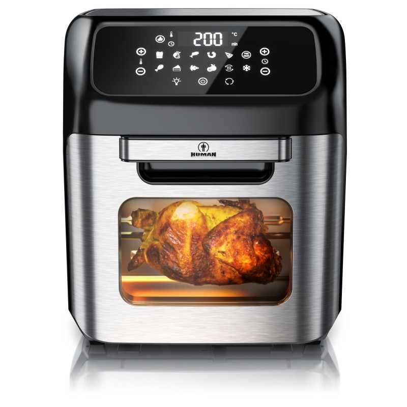 Human HU-391 Air Fryer με τζάμι 1800W 12L (HU391)
